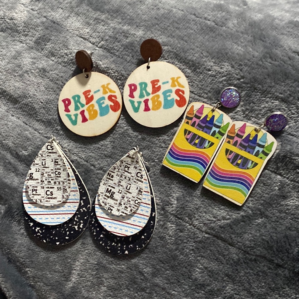 Teacher Earring 3pc Bundle